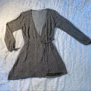 Abercrombie Long Sleeve Wrap Dress